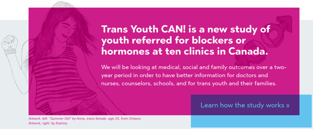Trans Youth Canada Puberty Blocker Study