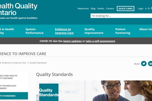 Response to Ontario Health Draft Quality Standards for Gender-Affirming Care for Gender-Diverse People Care for Adults